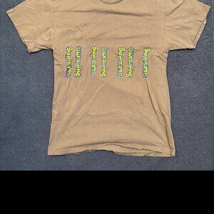 Supreme Gonz Logo Tee 'Warm Grey' Size Medium SS18 Pre-Owned